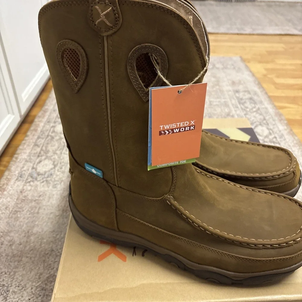 Twisted X Mens Waterproof Pull On Work Boot - Composite Toe MHKBCW1 Sz 13 M New